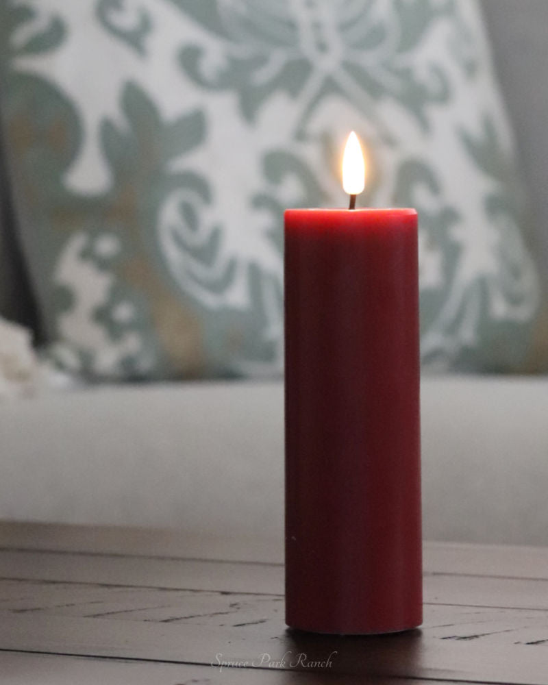 Deluxe Home Bordeaux LED Candles