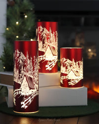 Red Mountain Cottage Holiday Cylinder