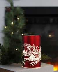 Red Mountain Cottage Holiday Cylinder