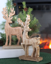Rustic Wooden Reindeer