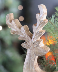 Rustic Wooden Reindeer