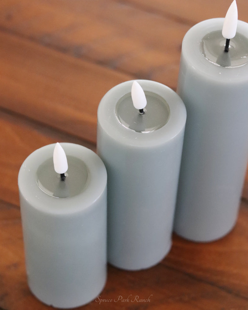 Deluxe Home Sage Green LED Candles