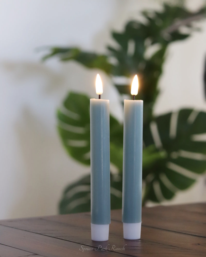 Deluxe Home Sage Green LED Candles