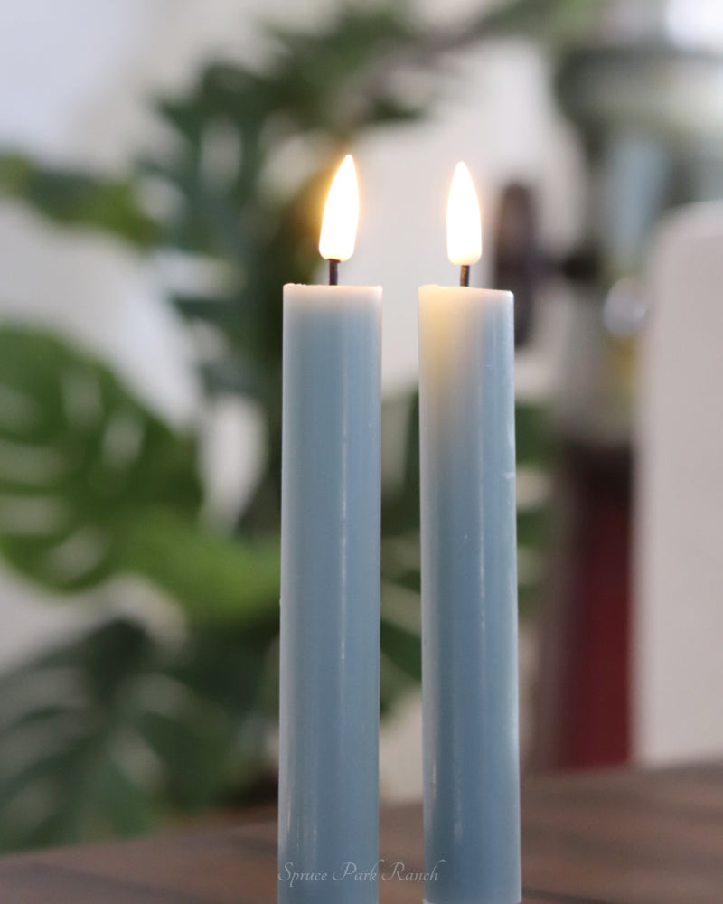 Deluxe Home Sage Green LED Candles
