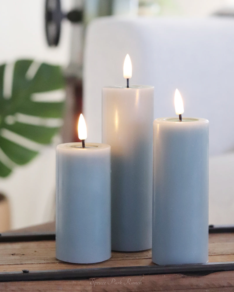 Deluxe Home Sage Green LED Candles