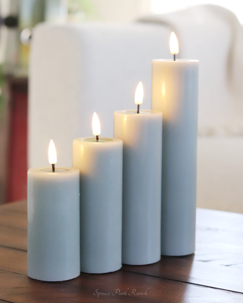 Deluxe Home Salvie Green LED Candles