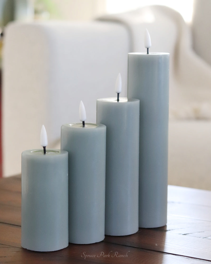 Deluxe Home Salvie Green LED Candles