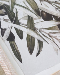 Reversible Pine Trees and Olive Branches Wood Sign