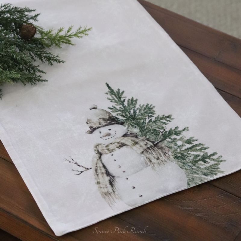 Snowman Table Runner 56"L