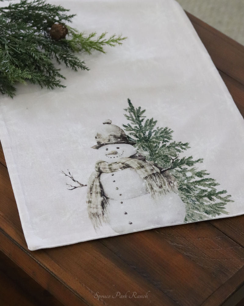 Snowman Table Runner 56"L