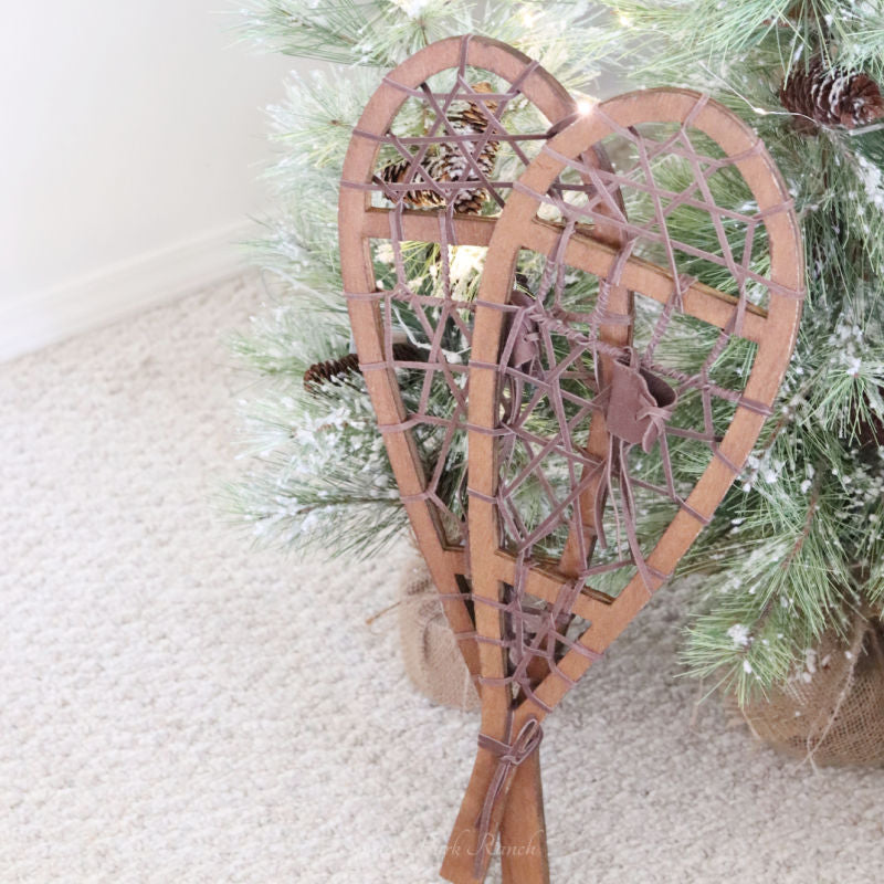Decorative Wood Snowshoes