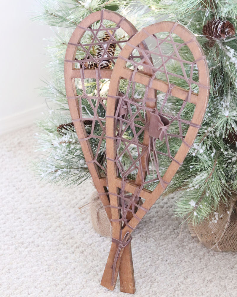 Decorative Wood Snowshoes