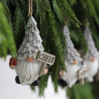 Snowy Tree Hat Gnome Ornament