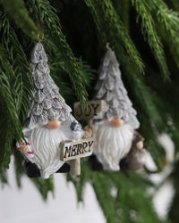 Snowy Tree Hat Gnome Ornament