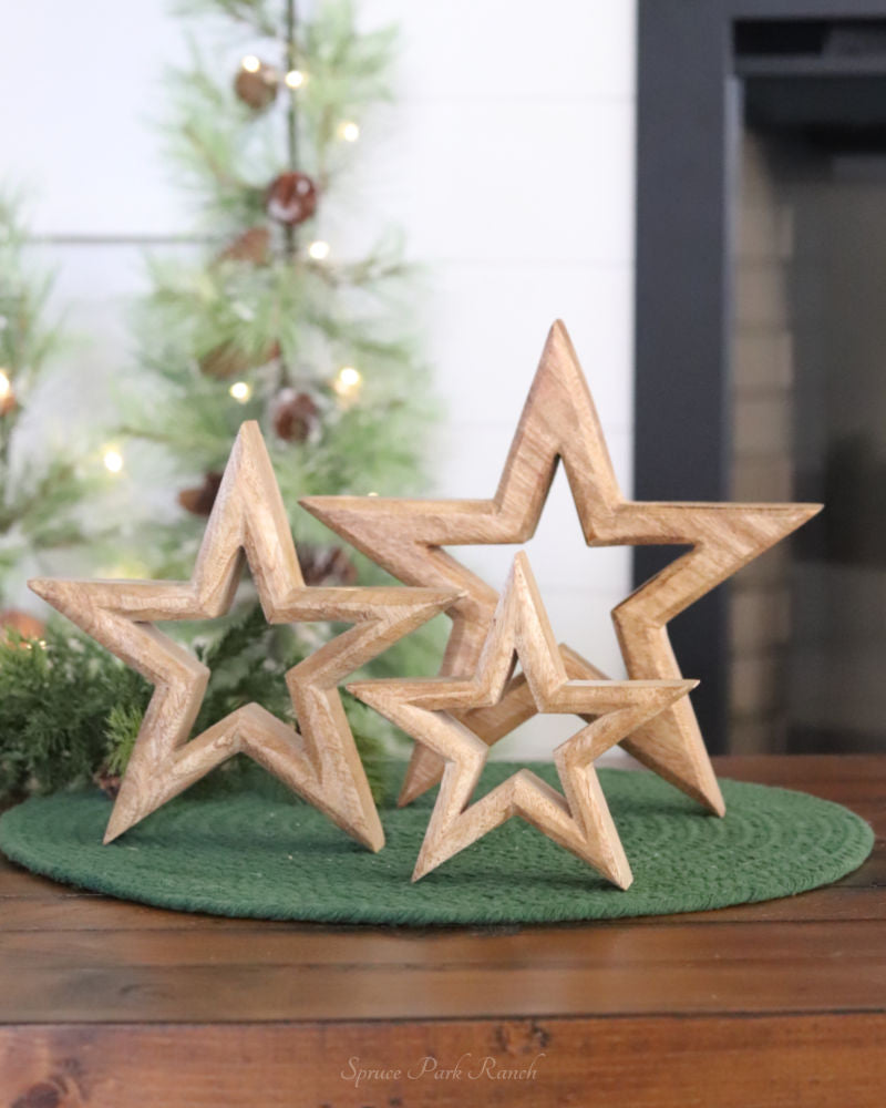 Mango Wood Star Cutout
