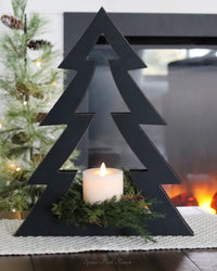 Black Wood Tree Cutout