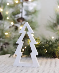 White Wood Tree Cutout Small