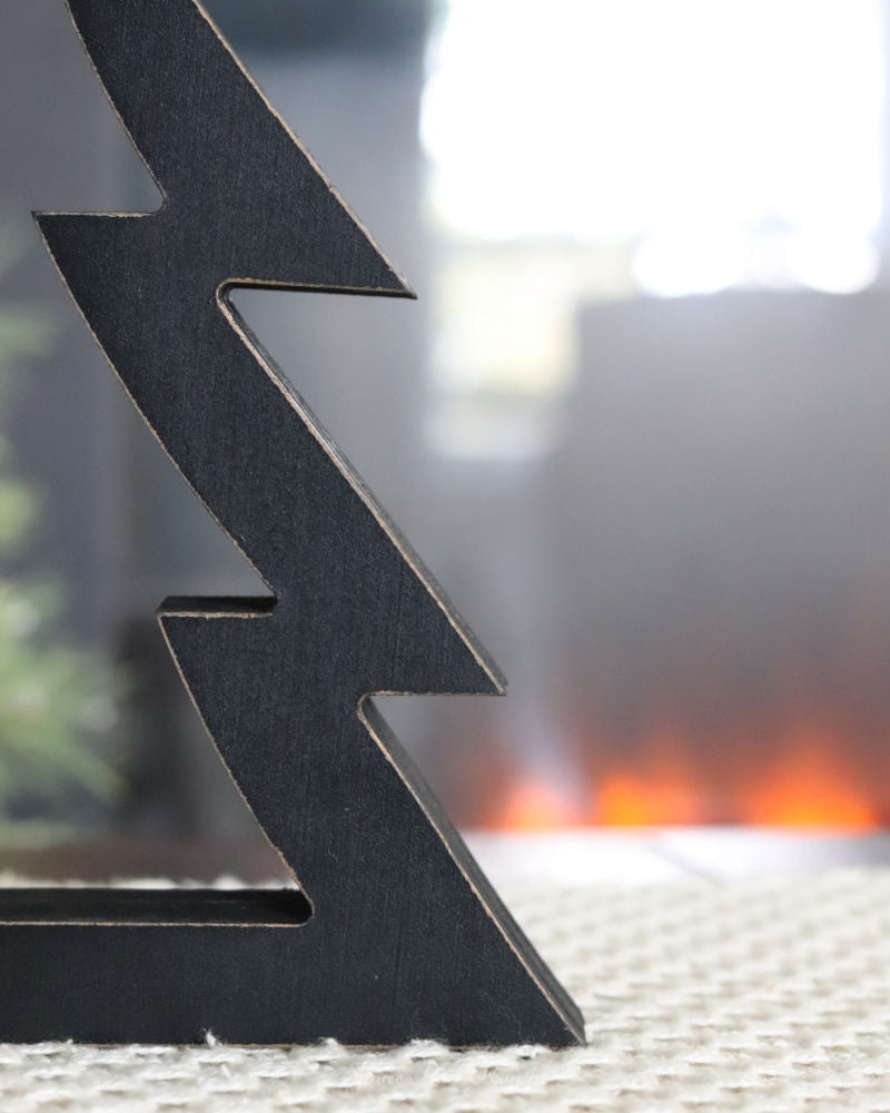 Black Wood Tree Cutout