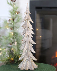 Gold Brushed Resin Christmas Tree