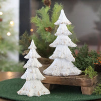 White Vintage Resin Tree