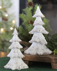 White Vintage Resin Tree