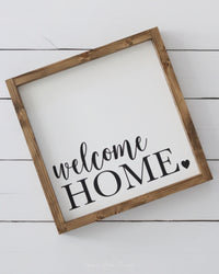 Welcome Home Wood Sign