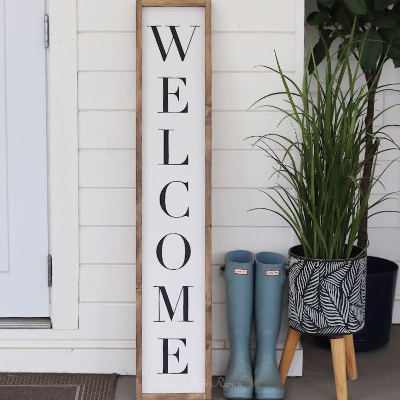 Welcome Porch Wood Sign