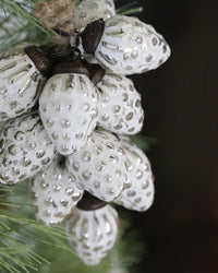 Vintage White Berry Cluster
