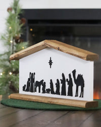 Wood Nativity