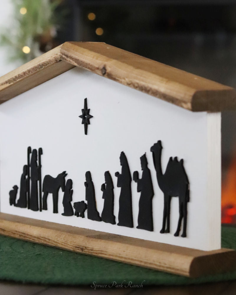 Wood Nativity
