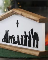 Wood Nativity