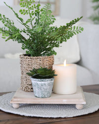 Natural Wood Square Riser