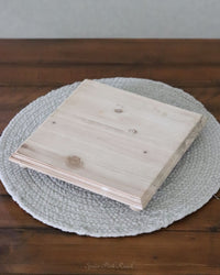 Natural Wood Square Riser