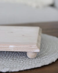 Natural Wood Square Riser