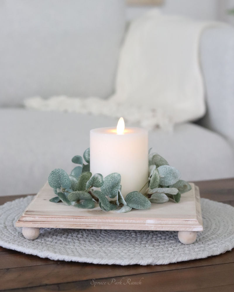 Natural Wood Square Riser