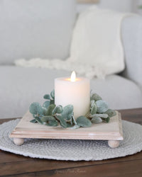 Natural Wood Square Riser