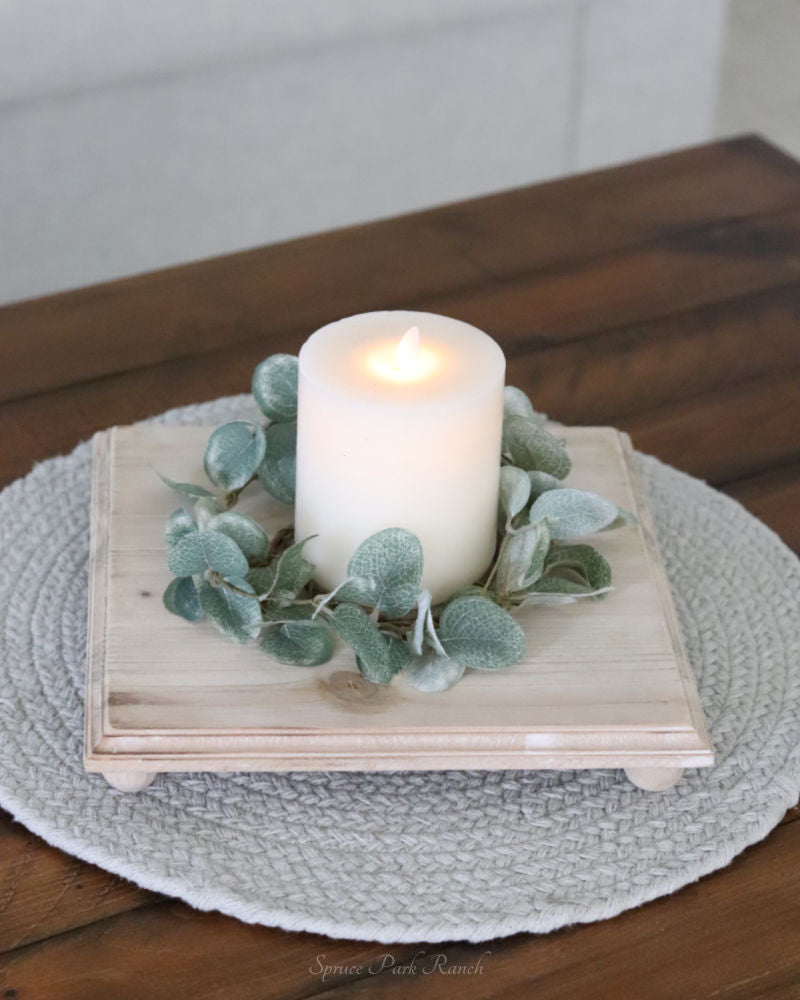 Natural Wood Square Riser