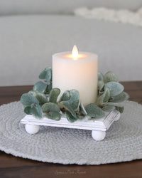 White Wood Square Riser