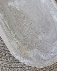 Whitewashed Wooden Tray