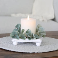 White Wood Square Riser