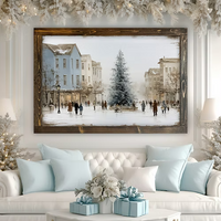 Merrytown Morning Canvas Print