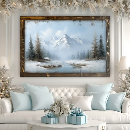 Frostlight Hollow Canvas Print