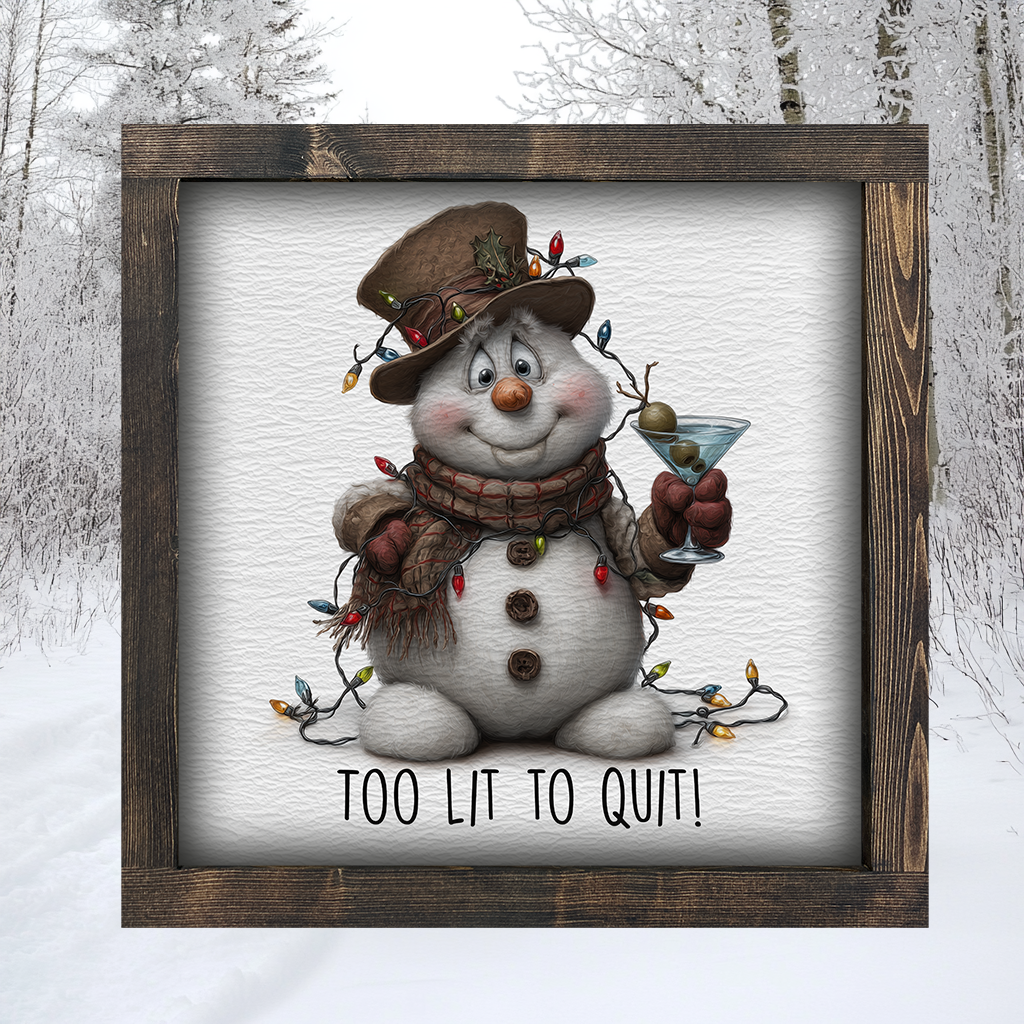 Too Lit to Quit Canvas Print