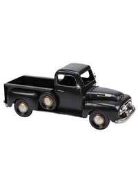 Metal Truck Planter Black