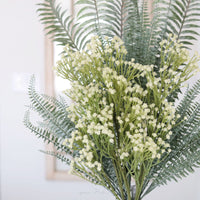 Cream Baby's Breath Real Touch Spray 25”