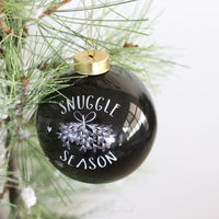 Black Ceramic Ball Ornament