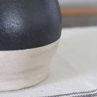 Two Tone Black Ceramic Jug Large