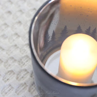 Midnight Blue Tree Candle Holder