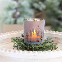 Bronze Woodland Tealight Candle Holder