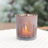 Bronze Woodland Tealight Candle Holder